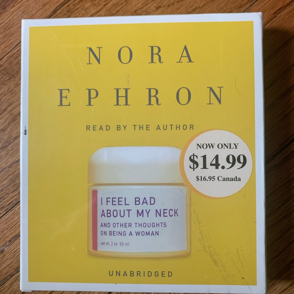 Sealed DVD Audio Book. Nora Ephron I Feel Bad Abou